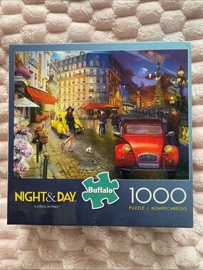 Buffalo David Bitton Night & Day 'A Stroll in Paris' Puzzle - Red, Yellow, Blue